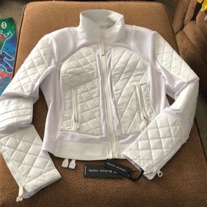 Blanc Noir Mesh Moto Jacket